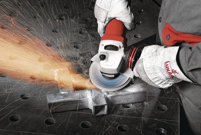 Fächerscheibe V2 POWER ZK Ø 125 mm Körnung 40 flach Stahl Zirkonkorund 10 LUKAS