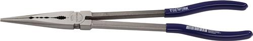 Montierzange L.280mm pol.Ku.-Überzug Spitze ger.TECWERK