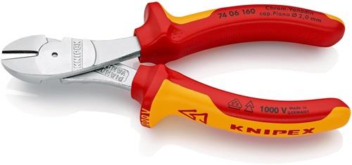 Kraftseitenschneider L.160mm VDE Form 0 Mehrkomp.-Hüllen KNIPEX