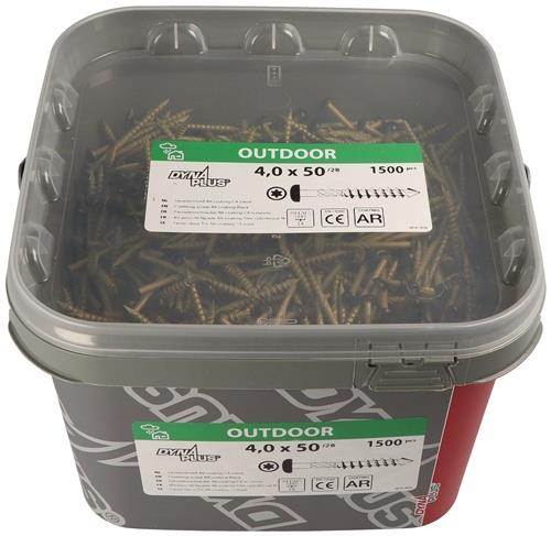 Fassadenschraube AR-coating C4 D4xL40mm bronze DYNAPLUS