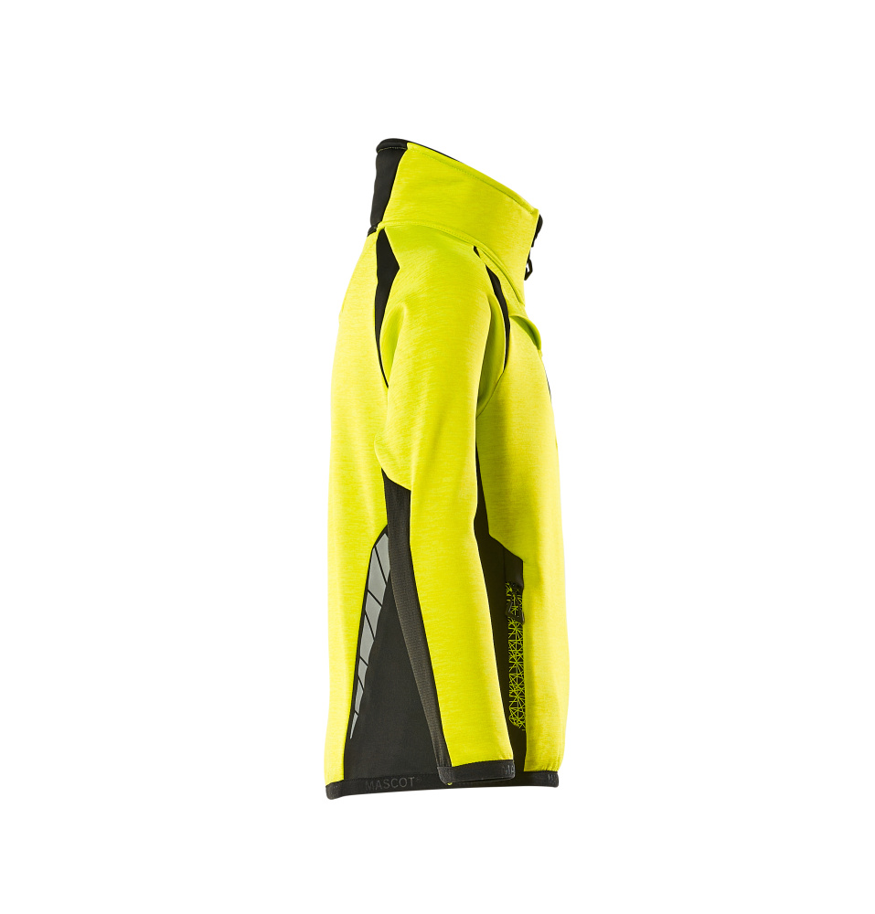 Fleecejacke für Kinder ACCELERATE SAFE Hi-vis Gelb/Schwarz 152
