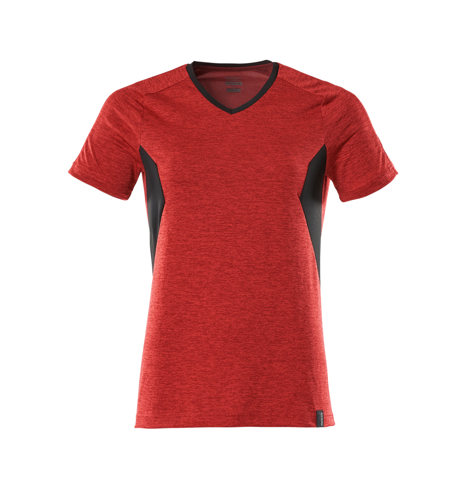 Damen-Passform T-Shirt ACCELERATE Verkehrsrot/Schwarz 2XLONE