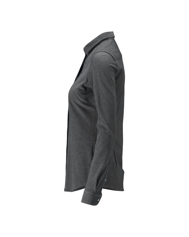 Damen-Passform Hemd FRONTLINE Dunkelanthrazit/Hellgrau-meliert 34