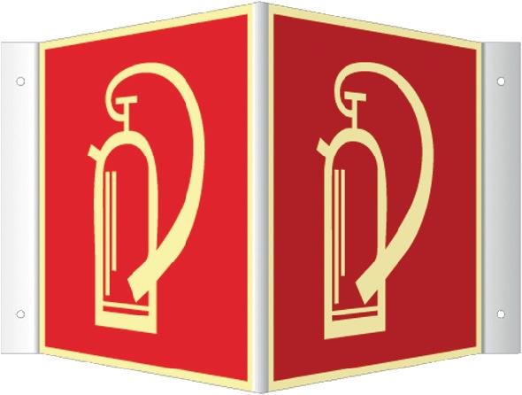 Winkelschild L148xB148 mm blanko weiß für Folienschilder Kunststoff