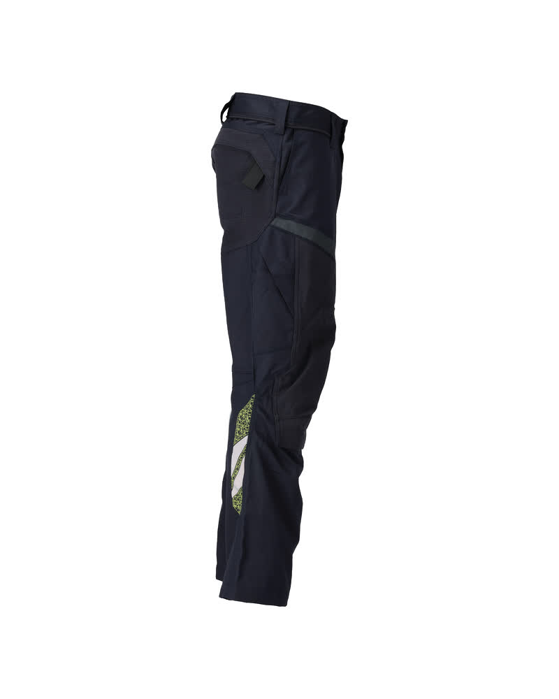 Hose mit Knietaschen ACCELERATE MULTISAFE Schwarzblau/Hi-vis Gelb 76C47