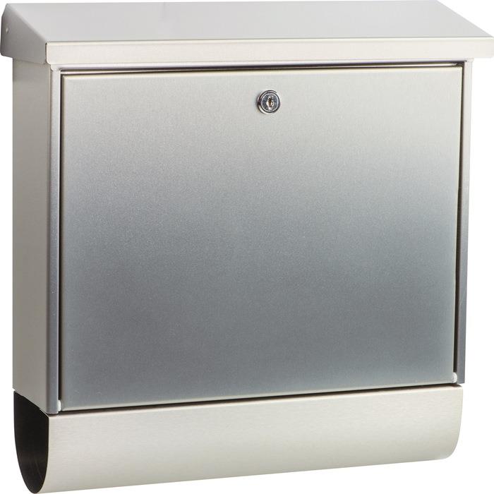 Briefkasten InoxStar 4710 Ni Höhe 315 mm Breite 380 mm Tiefe 115 mm Edelstahl BURG-WÄCHTER