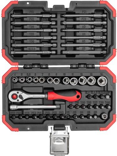 Bit-/Steckschlüsselsortiment R33003051 51-tlg.1/4 Zoll SW 4-14mm Z.72 GEDORE RED