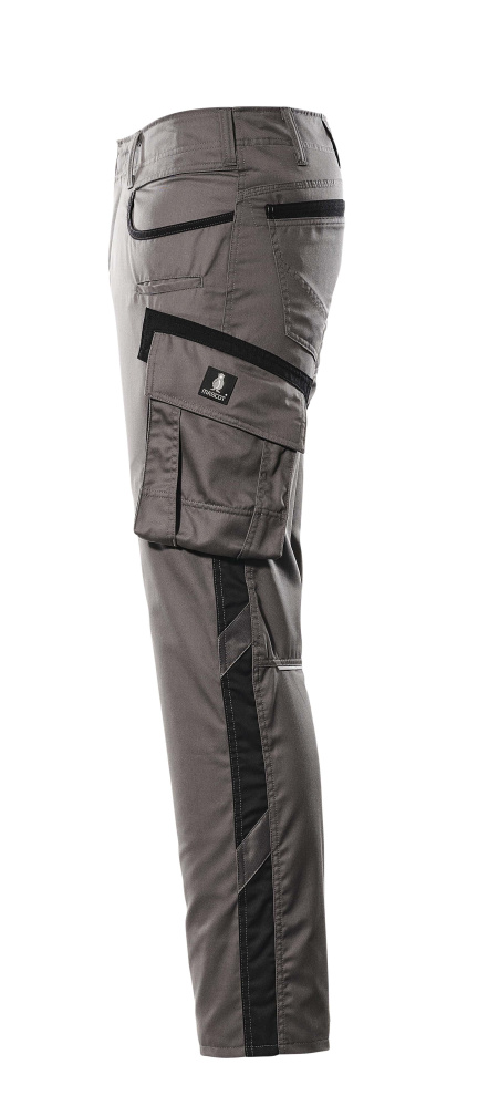 Hose mit Schenkeltaschen UNIQUE Anthrazit/Schwarz 82C50