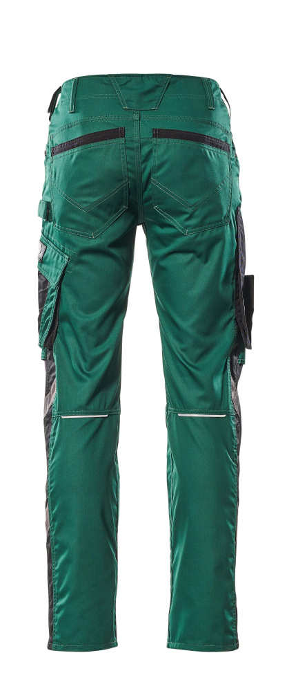 Hose mit Knietaschen UNIQUE Grün/Schwarz 82C44