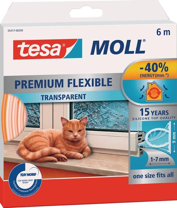 Silikondichtung tesamoll® 5417 B9mmxH7mmxL6m transparent TESA