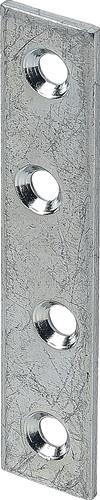 Verbindungsblech L.100mm B.15mm S.2mm STA blau verz.VORMANN