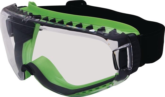 Vollsichtschutzbrille T-Spex 8114 EN 166, EN 170 Rahmen schwarz/grün, Scheibe klar Polycarbonat PRO FIT