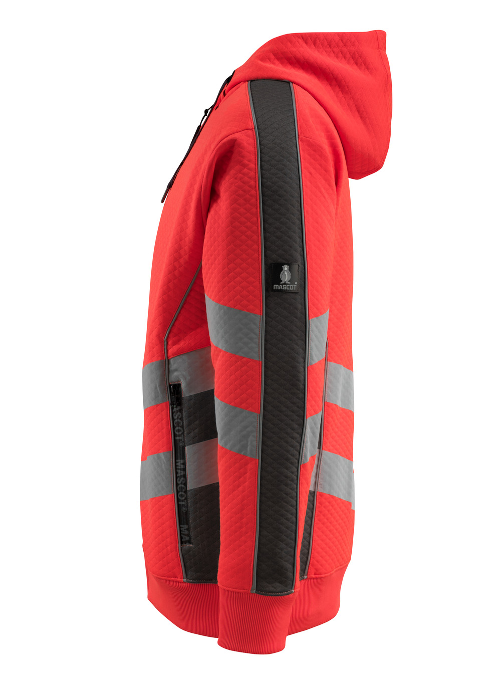 Kapuzenpullover mit Reißverschluss SAFE SUPREME Hi-vis Rot/Dunkelanthrazit 4XL
