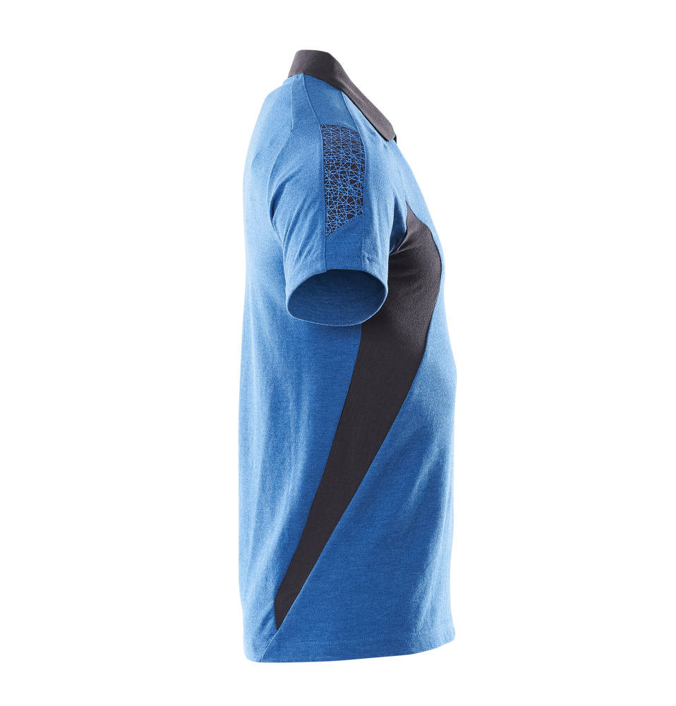 Polo-Shirt ACCELERATE Azurblau/Schwarzblau M  ONE