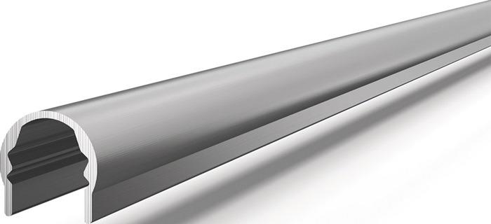 Fingerschutzprofil silberfarben eloxiert 15 mm