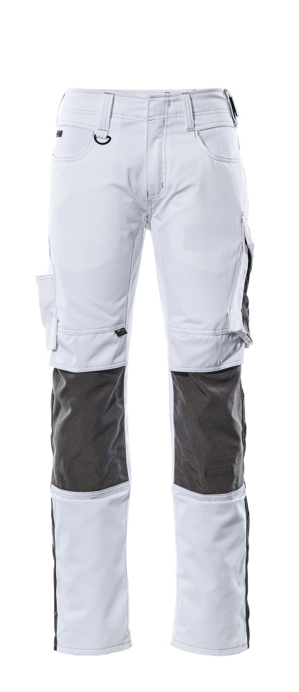 Hose mit Knietaschen UNIQUE Weiß/Dunkelanthrazit 82C48