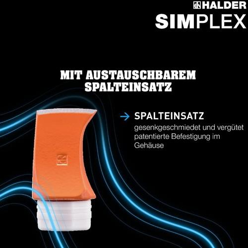 Spalthammer SIMPLEX 4100g Stiel-L.850mm Hickorystiel HALDER