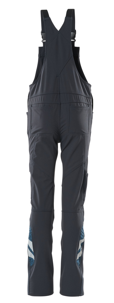 Latzhose für Kinder ACCELERATE Schwarzblau 128