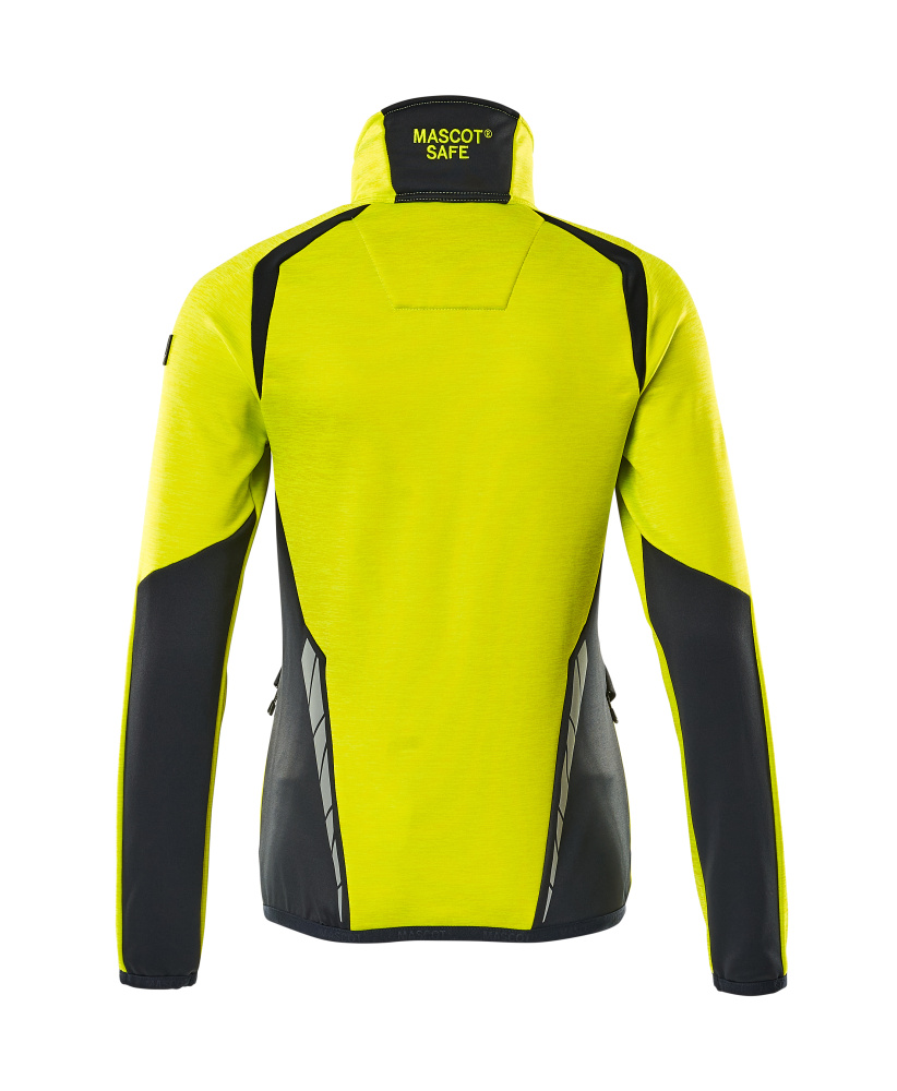 Damen-Passform Fleecejacke ACCELERATE SAFE Hi-vis Gelb/Schwarzblau L