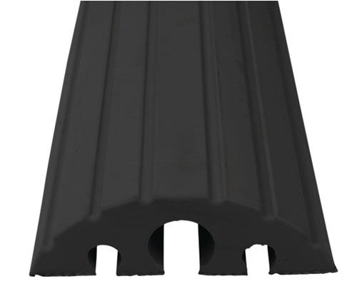 Schlauch- u.Kabelbrücke L1200xB210xH65mm Vollgummi schwarz
