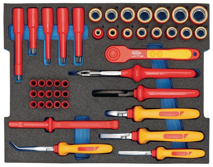 Werkzeugsortiment 53-teilig in L-BOXX® für Elektriker GEDORE