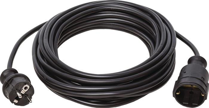 Schutzkontaktverlängerung 16 A 230 V 3 x 1,5 mm² 10 m schwarz