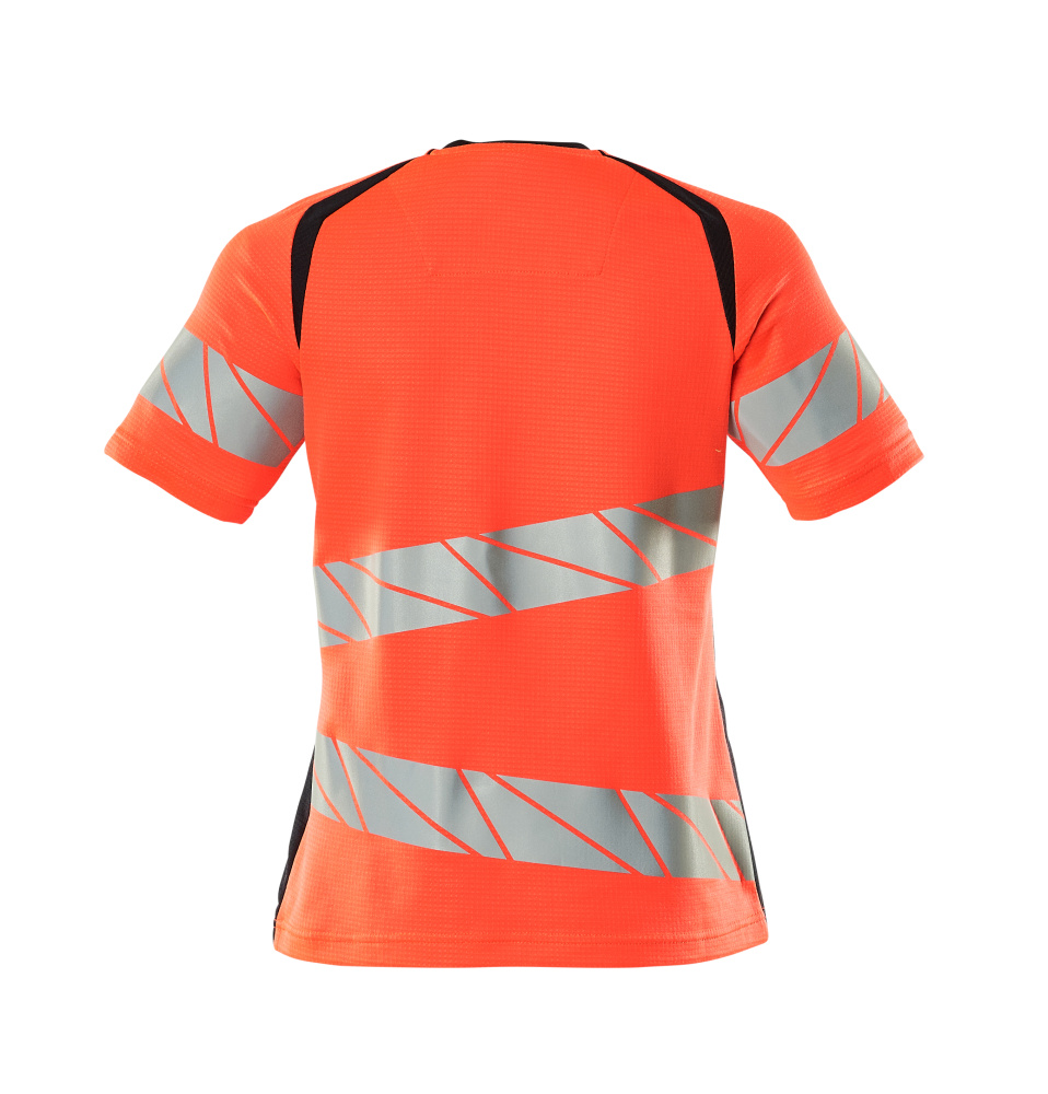 Damen-Passform T-Shirt ACCELERATE SAFE Hi-vis Rot/Schwarzblau 5XLONE