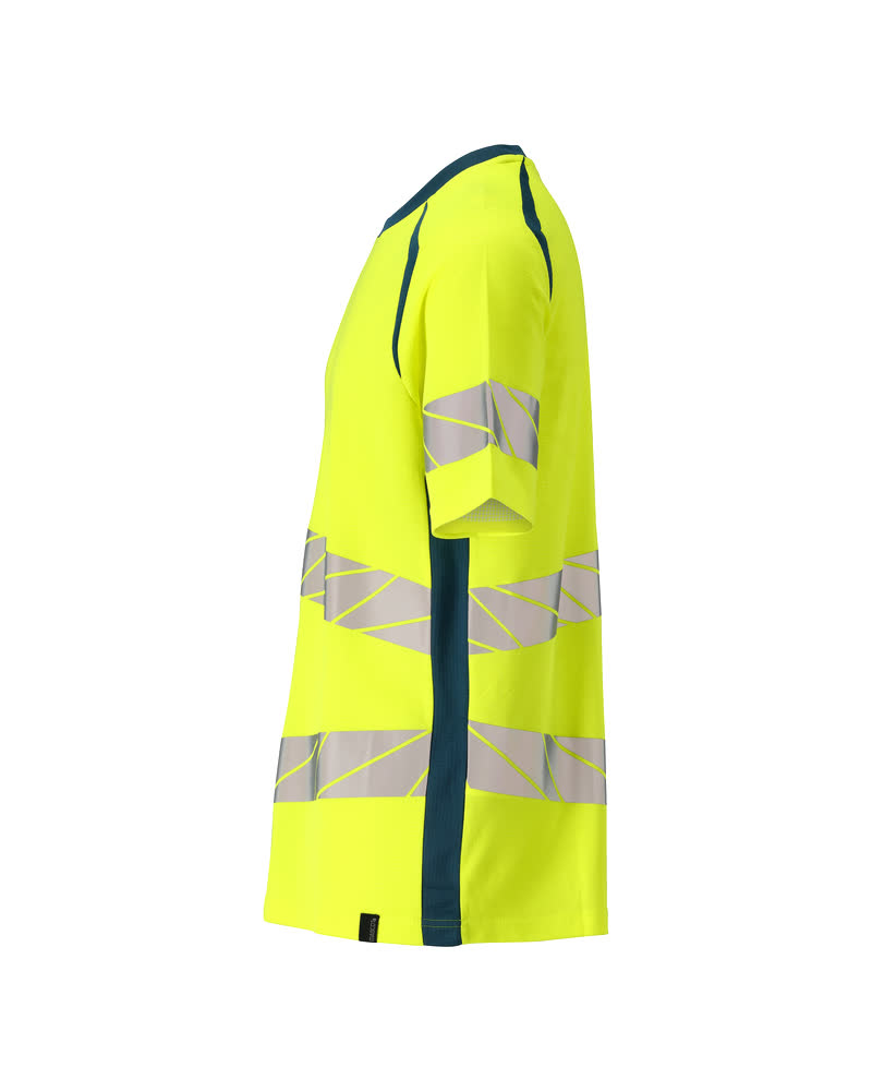 T-Shirt ACCELERATE SAFE Hi-vis Gelb/Dunkelpetroleum 4XLONE
