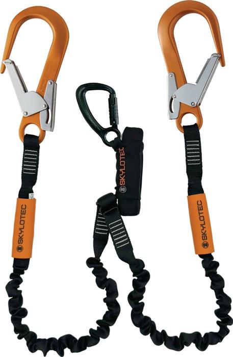 Bandfalldämpferverbindungsmittel Skysafe Pro+ Trilockkarabiner Aluminium, Öffnungsweite 22 mm Einhandkarabiner Aluminium, Öffnungsweite 60 mm Aluminium, Polyamide, Polyester TWIN