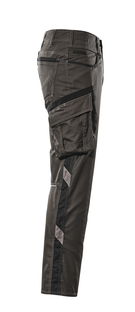 Hose mit Schenkeltaschen UNIQUE Dunkelanthrazit/Schwarz 82C50