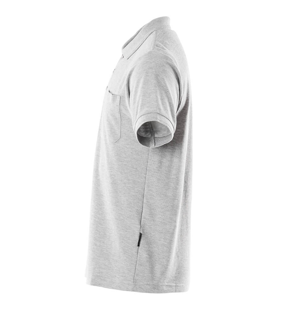 Polo-Shirt mit Brusttasche CROSSOVER Grau-meliert 2XL