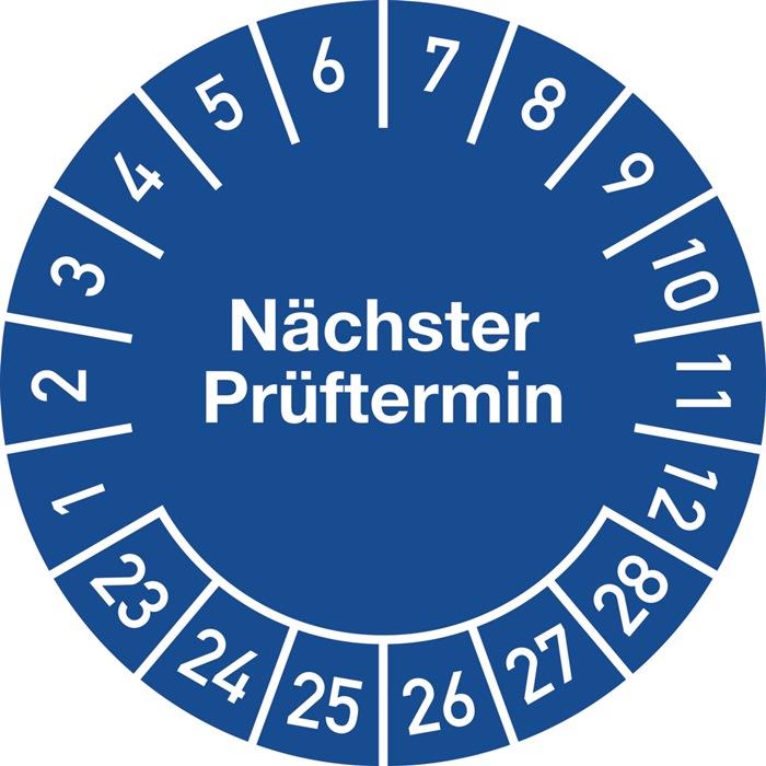 Mehrjahresprüfplakette 20 mm 2023 - 2028 100 St.