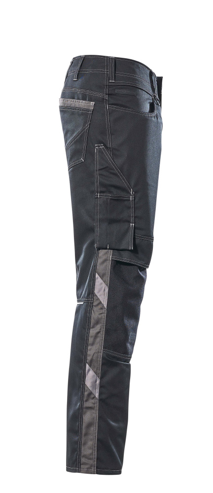 Hose mit Knietaschen UNIQUE Schwarz/Dunkelanthrazit 82C48