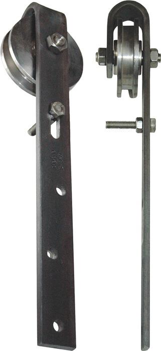 Schiebetorrolle mit Bügel 75 mm Edelstahl roh 260 kg 9/11 mm HBS-BETZ