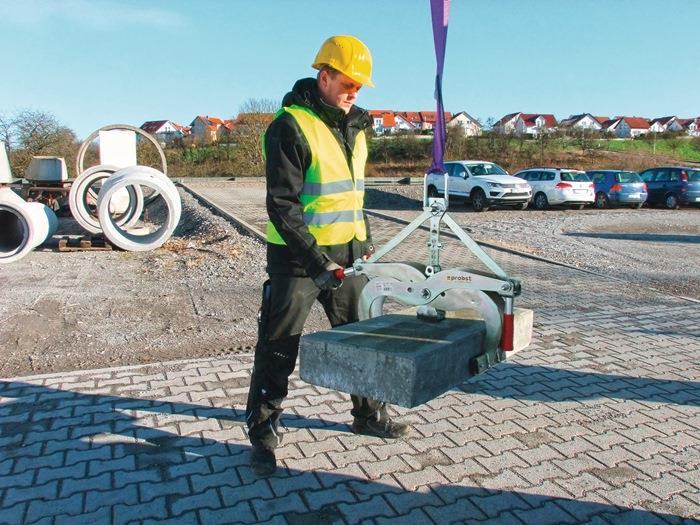 Rabattengreifer EASYGRIP EXG MAXI Greifbereich 0-400 mm Tragfähigkeit 600 kg 16 kg, galvanisch verzinkt PROBST