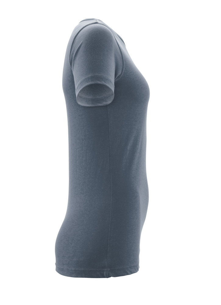 Damen-Passform T-Shirt CROSSOVER Steinblau 2XLONE