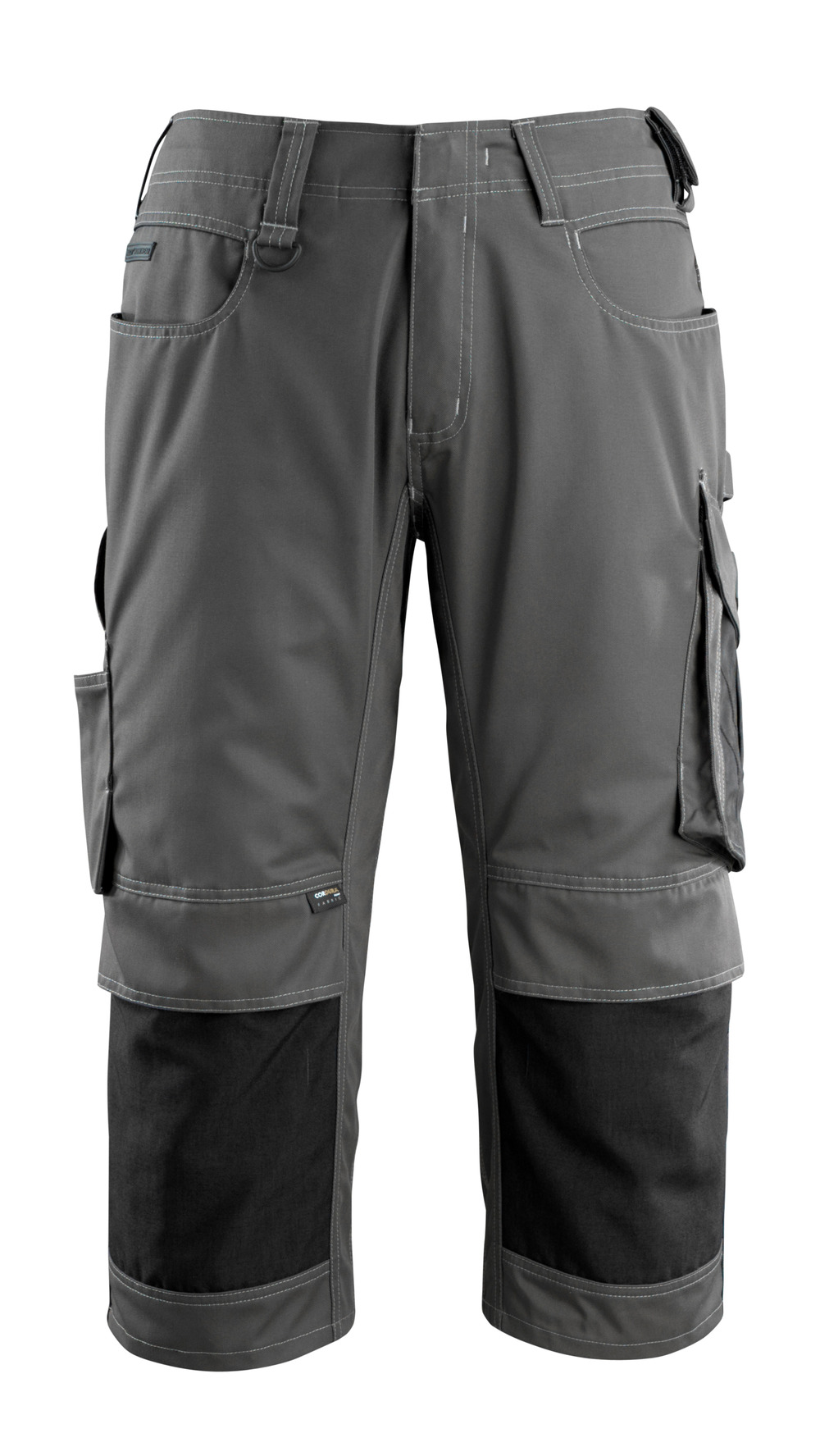 Dreiviertel-Hose mit Knietaschen UNIQUE Dunkelanthrazit/Schwarz C47