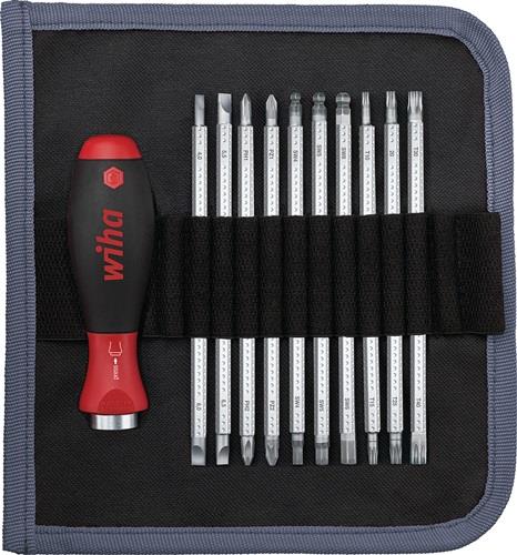 Feinmechanikerschraubendrehersatz 281 T11 11-tlg.Schlitz/PH/PZD/TX/6KT WIHA