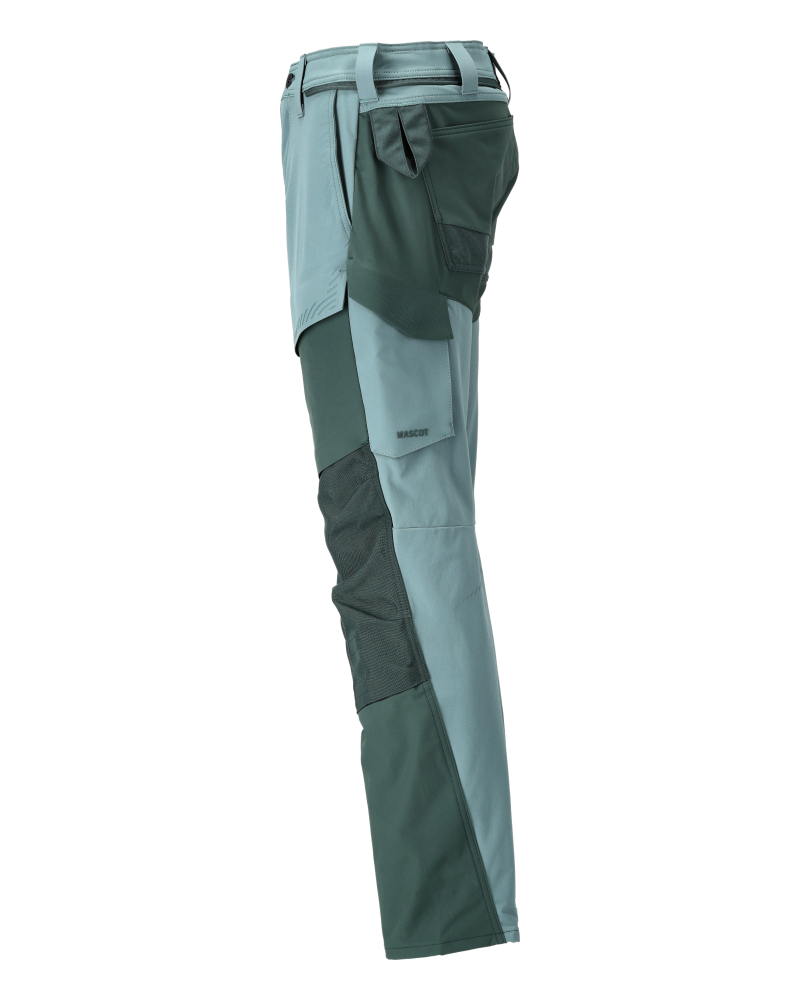 Hose mit Knietaschen CUSTOMIZED Hell Waldgrün/Waldgrün 82C48