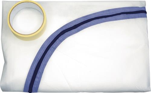 Staubschutztür 1 Tuch/1 Rl.Klebeband Tuch 2,2x1,1 m/Band 7 mx25mm FRIESS