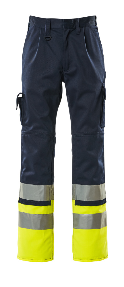 Hose mit Knietaschen SAFE COMPETE Marine/Hi-vis Gelb 82C45