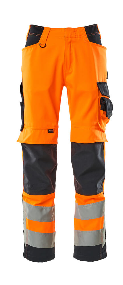 Hose mit Knietaschen SAFE SUPREME Hi-vis Orange/Schwarzblau 82C46