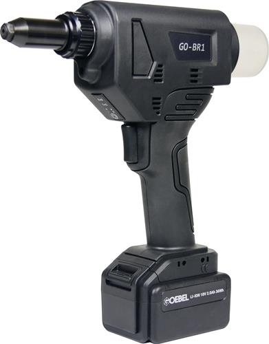 Akkublindnietsetzgerät GO-BR1 8-tlg.12.000N im Ku.-Koffer