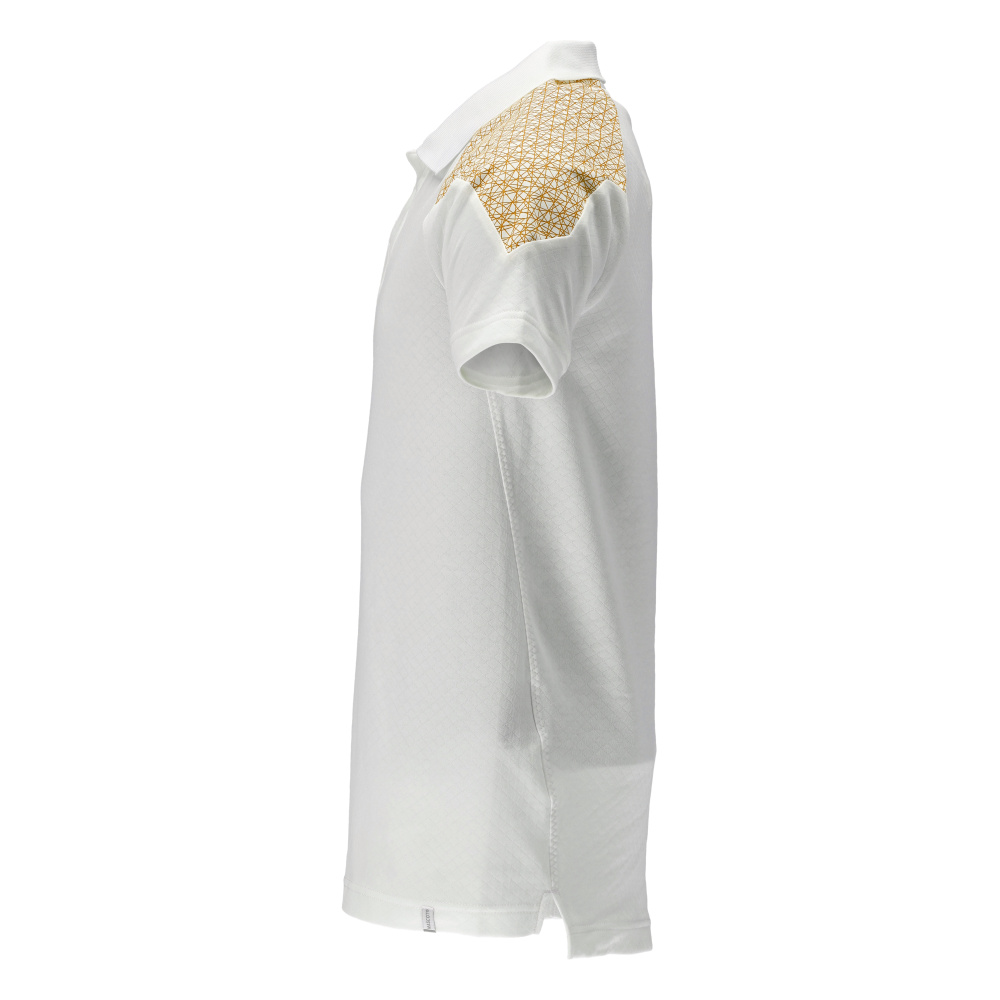 Polo-Shirt FOOD & CARE Weiß/Currygelb 6XL