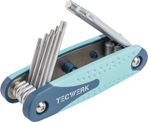 Schraubendrehersatz 8-tlg.Handklapphalter T9-T40 S2-Stahl TECWERK