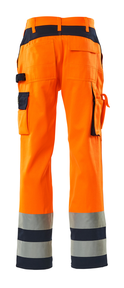 Hose mit Knietaschen SAFE COMPETE Hi-vis Orange/Marine 76C54