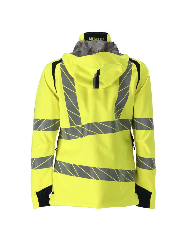 Damen-Passform Hardshelljacke ACCELERATE SAFE Hi-vis Gelb/Schwarzblau L