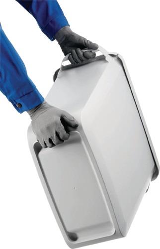 Wertstoffsammler 60l H600xB280xT590mm grau o.Deckel,lebensmittelecht DURABLE