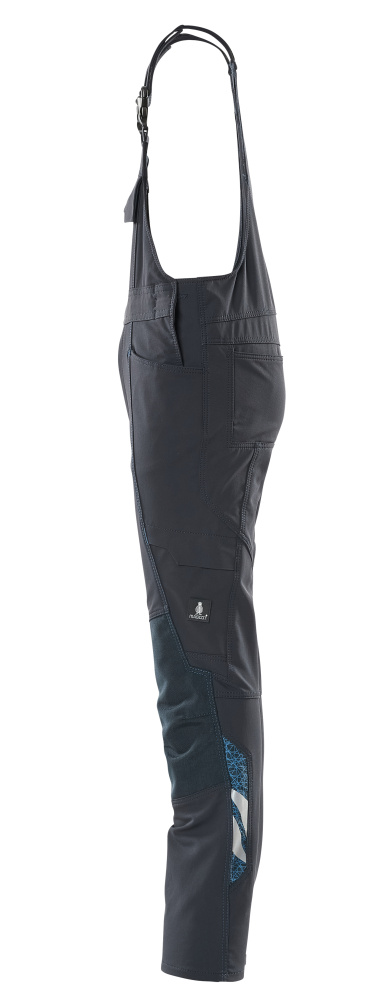 Latzhose für Kinder ACCELERATE Schwarzblau 128