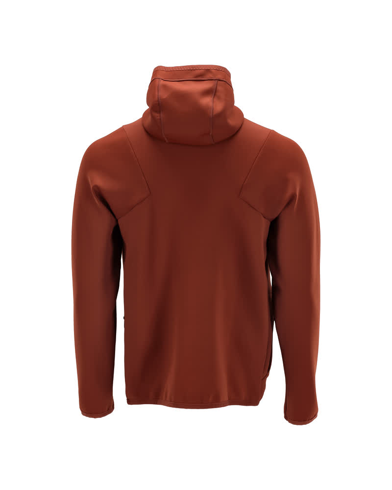 Fleecejacke mit Kapuze CUSTOMIZED Herbstrot S